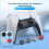 12PCS Replacement Joystick Caps for PS5 Game Console Repair Cap for Broken Joysticks Button Cap for PS5/PS5 SLIM/PS5 PRO 5