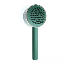 (Green) Self Cleaning Hair Comb Scalp Massage Hair Brush Women Curly Hair Detangler Styling Tools for Women's Hair Brush