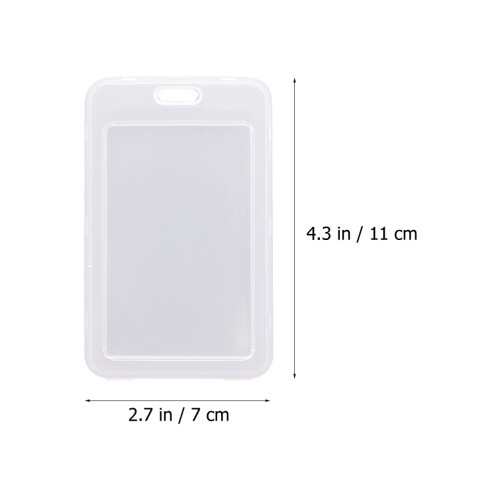 20St Multifunctionele Plastic Kaart Covers Transparant En Sterk 1