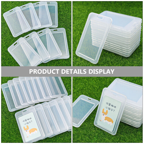 20St Multifunctionele Plastic Kaart Covers Transparant En Sterk 2