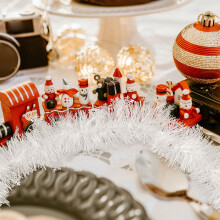 4St Witte Kunststof Hanglint Kerstfeest Decoratieve Sjerp