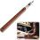 Percision Leather Knife, Pointed Cutting Wooden Handle with 3 Pcs Replacement Blades and Protective Case, for Cutting 1