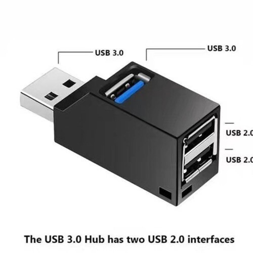 Portable Multi-Interface Hub Splitter USB3.0 High-Speed Hub White 1