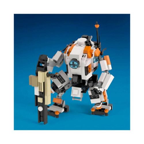 450 Piece Mecha Building Block Kit Titan Action Figure with Interactive Shooting Function and Poseable Design for Display and Play 2