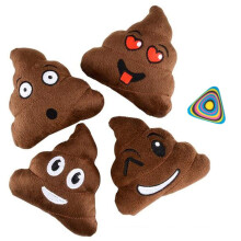 Cuscino Emoji Poo AMSUM 5" Morbido Assortito- 12 Pezzi - Regali, Borse, Premi, Regali Divertenti