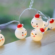 LED Snowmans String Light Outdoor för Jul TräDgåRdsdekor för Semesterbelysning Dekor BröLlopsdekor Light 1,5M 10 Lampa