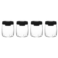 4X Coffee Bean Storage Container Glass Vacuum Jar Sealed Nordic Kitchen Storage Snack Milk Powder Container Storage M