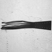 Motorcycle Black PU Leather Brake Lever Covers Biker Clutch Fringe Tassels for Chopper Bobber Chief Classic