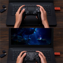 8BitDo USB Draadloze Adapter 2 Ontvanger voor NS voor 1, 2 PS1 Windows voor PS4 voor PS5 voor Series X/S Handvat Rood