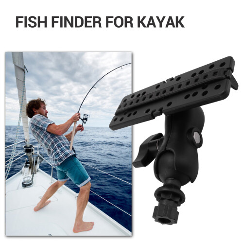 Mount with Fish Finder and Universal Mounting Plate Kayak Accessories,Inner Hexagon Base 2
