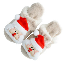 1Paar Kerst Schoentjes Baby's Met Vacht Materiaal