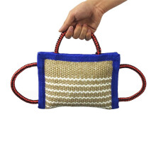 Small Dog Training Bite & Pull Toy Puppy Interactive Pet Toy with 3 Handles Pet Supplies