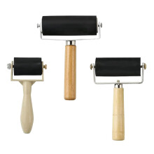 3St DIY Rubber Rollers Met Handvat Voor & Print