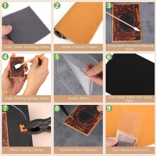 238Pcs Card Cleaning Kit, Trading Card Cleaning Kit & Sports Card Flattening Kit,Care and Repair Tool for Card Collector