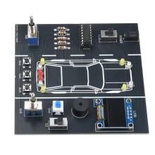 DIY Soldering Practice Kit Car Driving Simulator Electronic Project for Students Welding Practice with DIY Parts
