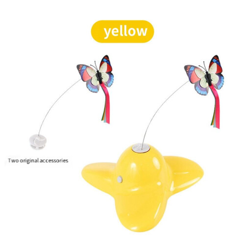 B Rotating Motion Activated Butterfly Funny Toys  Interactive Flutter Bug Automatic Puzzle Toy Cat Toy 2