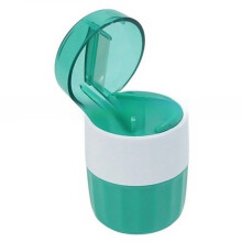 Pill Crusher Stainless Steel Multifunction Pills Cutter Fine Powder Dust Proof Tablet Grinder for Tiny Pills Green