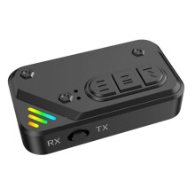 Receptor e Transmissor 5.3 Sem Fio, com Entrada AUX, Adaptador de Áudio para Carro, Computador, TV e TF