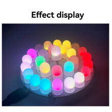 Kit de Phare LED Couleur avec Commande Tactile, Microcontrôleur C51, Kit de Soudure Électronique à Monter Soi-Même