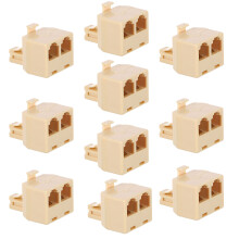10St Adapter Voor Vastlijn Telefoon Rj11 Splitter