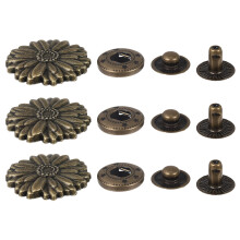 10Sets Duurzame Metalen Drukknopen Voor Kleding En Handwerk