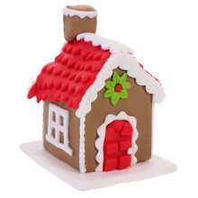 1St Polymer Kersthuis Decoratief Ornament Voor