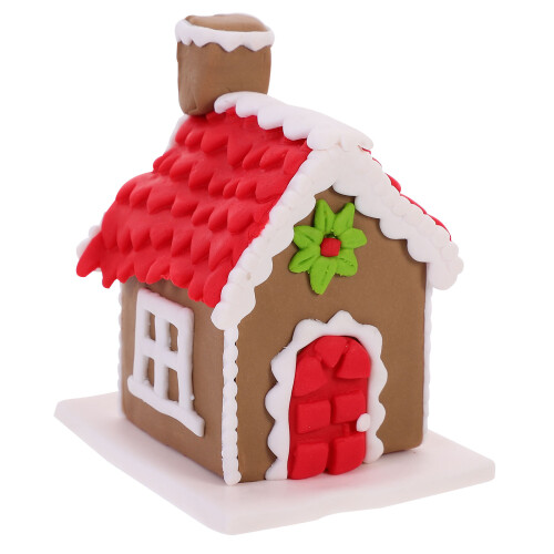 1St Polymer Kersthuis Decoratief Ornament Voor