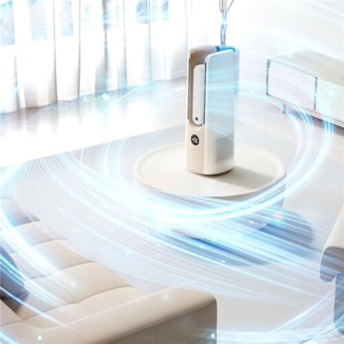 Bladeless Misting Fan with Timer 9 Speed Oscillating Cooling Fan