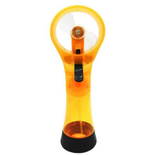 Mini Handheld Fan, Yellow, Battery Powered, 27*6.2*9cm, Compact Lightweight, for Indoor Outdoor Travel Camping Beach Park