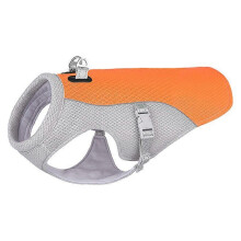 Dog Cooling Vest, Evaporative Breathable Orange XL, Water Activated Heat Dissipation for Most Dog Breeds Indoor Outdoor Activities