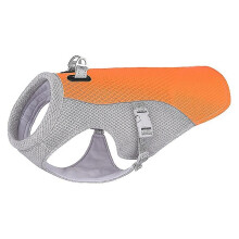 Dog Cooling Vest, L Size Orange Evaporative Breathable Dog Cooling Vest for Most Breeds Indoor Outdoor Walking Hiking