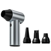 Handheld Turbo Jet Fan, 40mm Brushless Motor, 500g Thrust 45m/s, Rechargeable Metal Violent Turbo Fan for Cleaning
