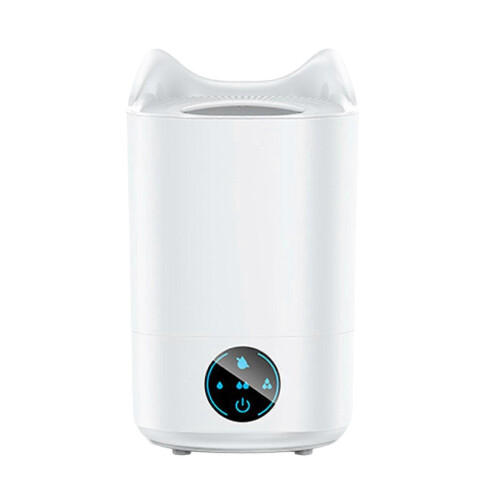 Humidifier 4.0L Large Capacity Quiet Desktop Air Humidifier, White Plastic, Automatic Shut Off, For Essential Oils