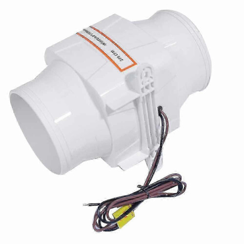 Ventilador em linha 4 polegadas 24V CC, ABS resistente à corrosão, para ventilação de casa de máquinas de barco RV 2