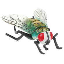 Mosca domestica finta realistica, modello di insetto realistico in plastica per l'apprendimento cognitivo, 6x5x2,4 cm