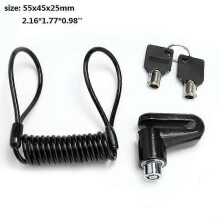 Scooter Anti-theft Disc Brake Lock with Steel Wire compatible with Xiaomi M365 Electric Scooter