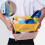 Folding PP Drain Storage Basket, 360 Degree Hollow Drainage, Space-saving, For Kitchen Fruit Vegetable Draining Storage 3