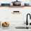 2 Pcs Wall-mounted Rolling Pin Stand Holder, Acrylic Black Space-saving Kitchen Display Rack Hook 2