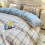 Bedding Set, Plain Color Washed Twill Woven Reactive Printing, Multiple Sizes and Patterns, Skin-friendly Thickened Fabric 4