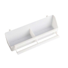 Bird Feeder for Cage, 2-Compartment Plastic Feeding Bowl for Parrot Pigeon, Hanging Cage Water Food Container