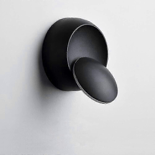 Modern 2-in-1 LED Wall and Ceiling Light, 5W, Black Iron, Warm White, for Home Use 1