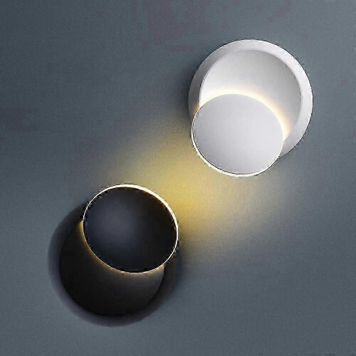 Modern 2-in-1 LED Wall and Ceiling Light, 5W, Black Iron, Warm White, for Home Use 2