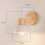 Battery Powered Wall Sconce, Dimmable, 5000mAh Built-in Lithium Battery, Remote Control, USB Charging, For Indoor Use 5