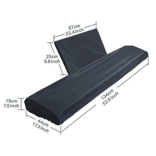 Piano Keyboard Dust Cover, 88 Key, Stretchable, Composite Cloth, Dustproof and Washable, Drawstring Closure 2