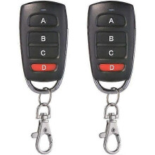 Universele afstandsbediening met kloonfunctie, 433 MHz, 4 knoppen, compatibel met vaste code garagedeuren, elektrische poorten en inbraakalarmen