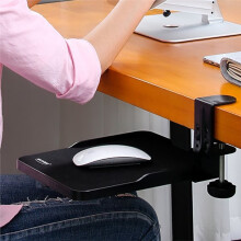 Jincomso Ergonomic Mouse Tray Desk Attachment Mouse Platform Slide Out Extension Clamp Wrist Rest Pad Under Desk Shelf