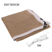 90% Sun Shade Net, HDPE Knitted Mesh, with Hemmed Edges Aluminum Grommets and 5m Rope, for Greenhouse Garden Balcony