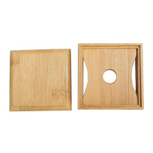 Bamboo Soap Dish, Natural Bamboo Soap Tray with Drainage for Bathroom Shower
