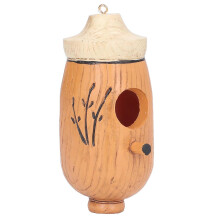 Hummingbird House, Composite Resin Hanging Swing Nest, 13x6x6cm, for Outdoor Garden Patio Indoor Decoration