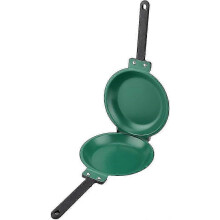 Flip Frying Pancake Maker, Double Sided Non-stick Ceramic Coating, Iron Kitchen Cookware for Gas Stove